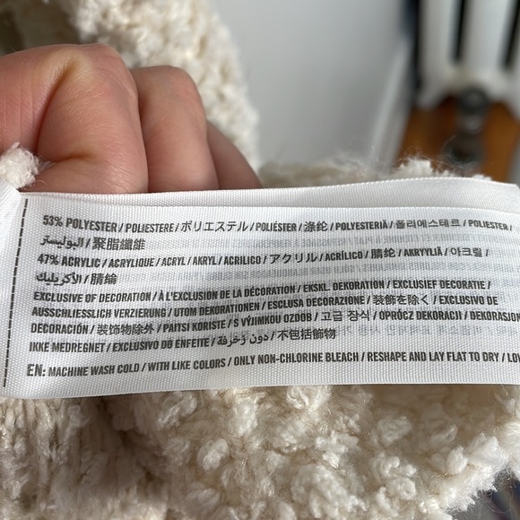 Abercrombie & Fitch Long Teddy Boucle Cardigan - Picture 10 of 10